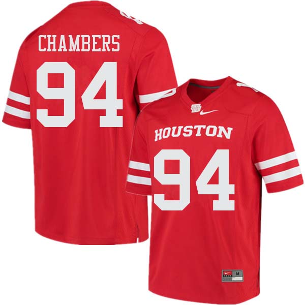 Men #94 Isaiah Chambers Houston Cougars College Football Jerseys Sale-Red